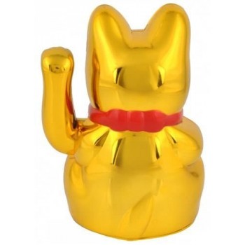 Maneki Neko Glücksbringer Katze von hinten