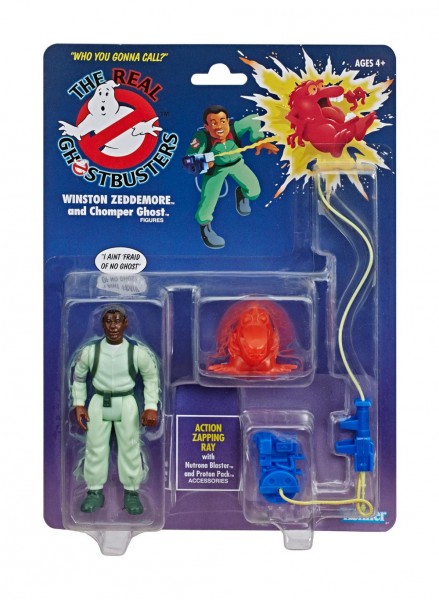 The Real Ghostbusters Kenner Classics Actionfiguren 13 cm: Winston Zeddemore and Chomper Ghost