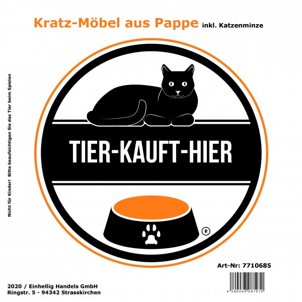 Katzen-Möbel aus pappe inkl. Katzenminze