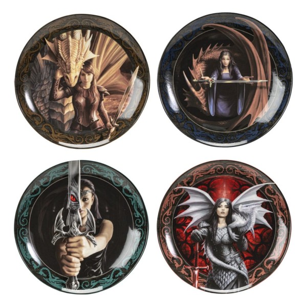 Anne Stokes Teller 4er-Pack Warrior Maidens