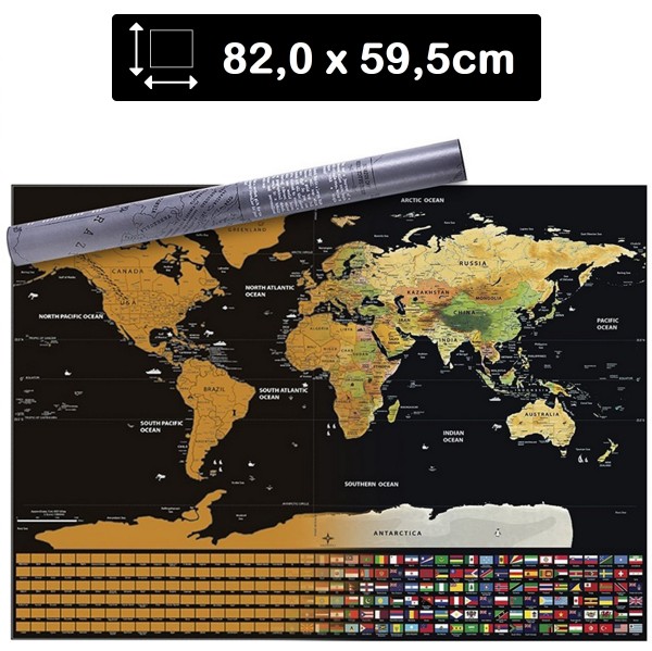 Maß der Weltkarte