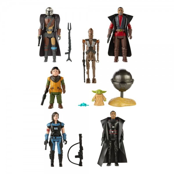 Star Wars The Mandalorian Retro Collection Actionfiguren 10 cm 2021 Sortiment mit 8 Figuren