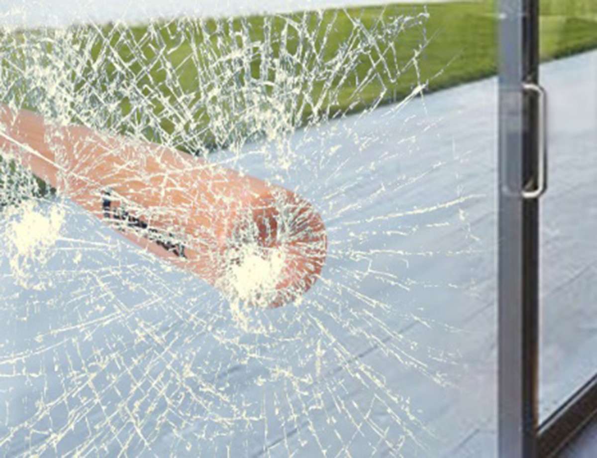 Sicherheitsfolie 300 x 100cm Fenster Einbruchschutz / Glas
