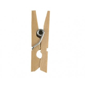 Frontsicht Miniholzklammern