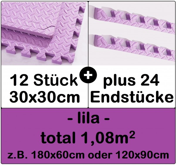 Boden matte puzzle in lila