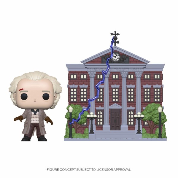 Zurück in die Zukunft POP! Town Vinyl Figur Doc w/Clock Tower 9 cm