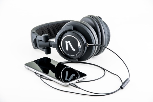 Frontsicht Kopfhörer kabel